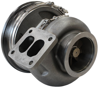 BOOSTED 7588 T4 1.25 Turbocharger 1500HP, Hi Temp Black Finish   External Wastegate, T4 Twin Entry Inlet Flange, V-Band Exhaust Flange