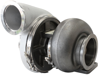BOOSTED 7588 T4 1.25 Turbocharger 1500HP, Natural Cast Finish   External Wastegate, T4 Twin Entry Inlet Flange, V-Band Exhaust Flange