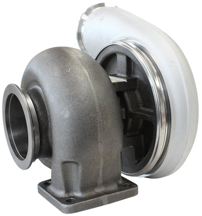 BOOSTED 7588 T4 1.25 Turbocharger 1500HP, Natural Cast Finish   External Wastegate, T4 Twin Entry Inlet Flange, V-Band Exhaust Flange