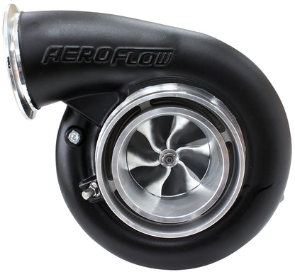 BOOSTED B7875 1.01 Reverse Rotation Turbocharger 1150HP, Hi Temp Black Finish   External Wastegate, V-Band Inlet & Exhaust Flanges