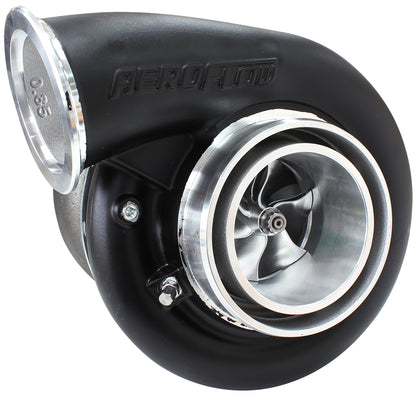 BOOSTED B7875 1.01 Reverse Rotation Turbocharger 1150HP, Hi Temp Black Finish   External Wastegate, V-Band Inlet & Exhaust Flanges