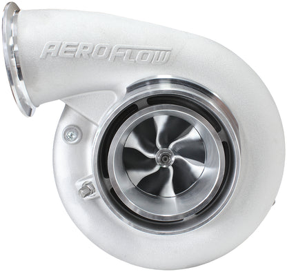 BOOSTED B7875 1.28 Reverse Rotation Turbocharger 1150HP, Natural Cast Finish   External Wastegate, V-Band Inlet & Exhaust Flanges