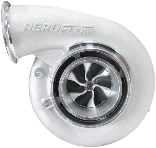 BOOSTED B7875 1.28 Reverse Rotation Turbocharger 1150HP, Natural Cast Finish   External Wastegate, V-Band Inlet & Exhaust Flanges