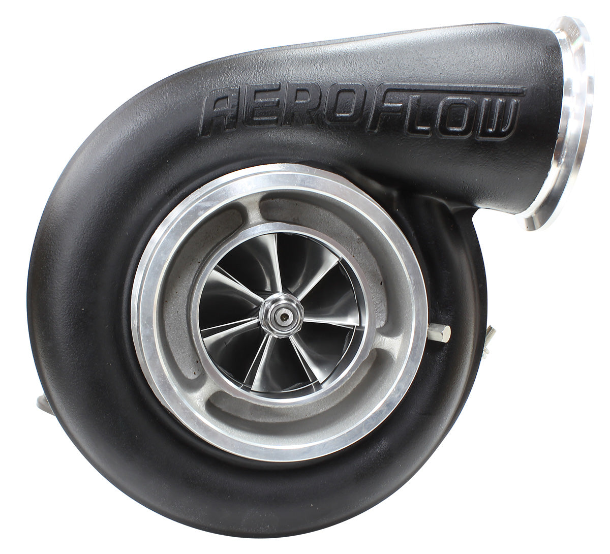 BOOSTED 7588 V-Band 1.31 Turbocharger 1500HP, Hi Temp Black Finish   External Wastegate, V-Band Inlet & Exhaust Flanges