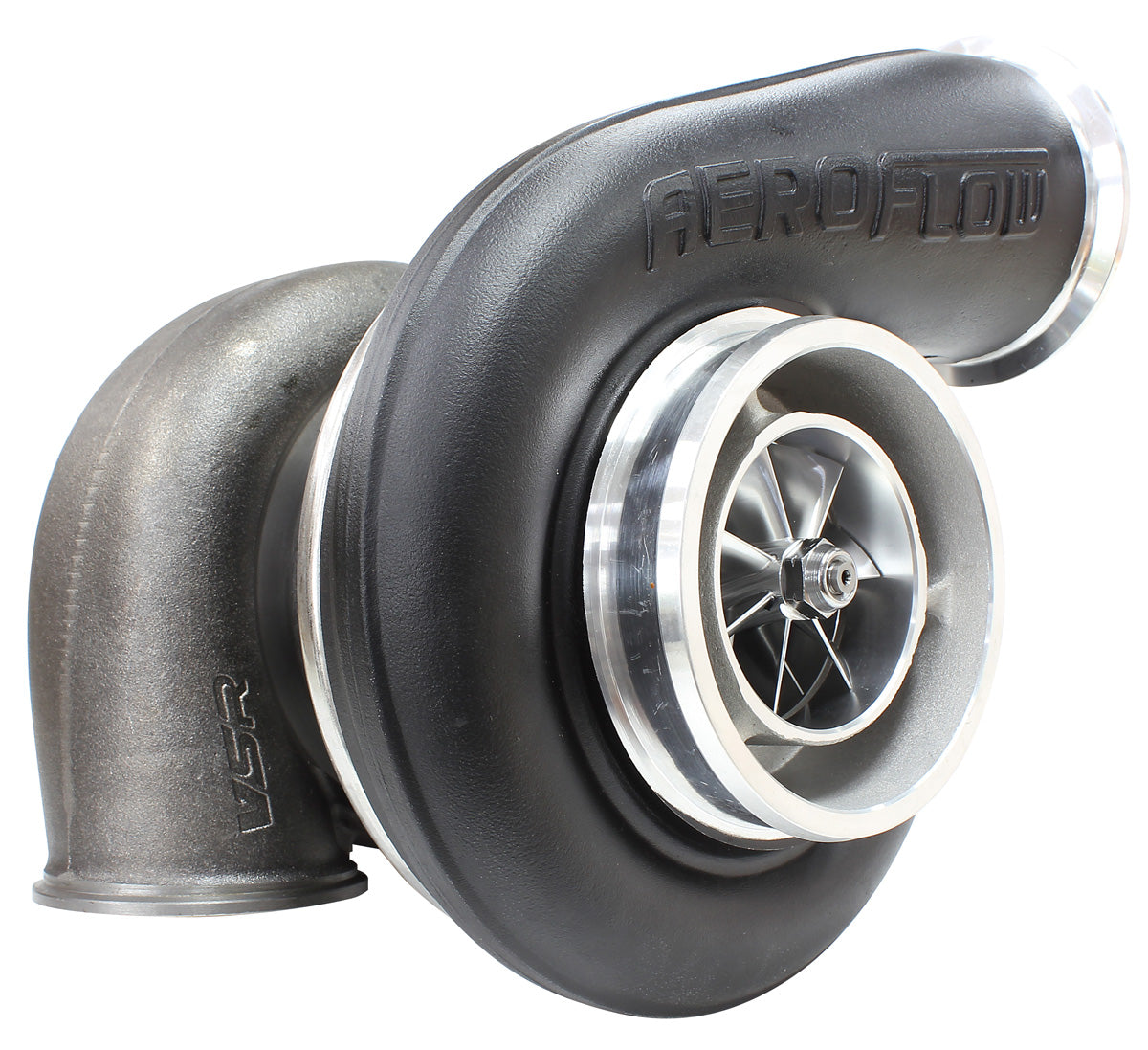 BOOSTED 7588 V-Band 1.31 Turbocharger 1500HP, Hi Temp Black Finish   External Wastegate, V-Band Inlet & Exhaust Flanges