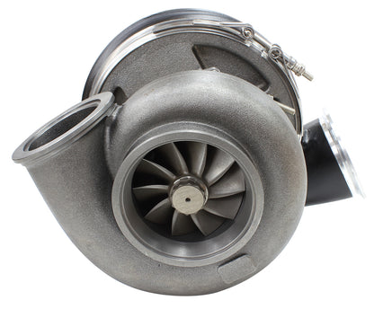 BOOSTED 7588 V-Band 1.31 Turbocharger 1500HP, Hi Temp Black Finish   External Wastegate, V-Band Inlet & Exhaust Flanges