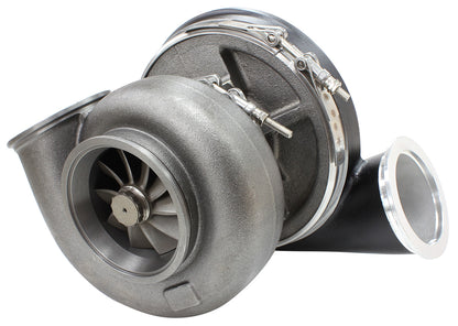 BOOSTED 7588 V-Band 1.31 Turbocharger 1500HP, Hi Temp Black Finish   External Wastegate, V-Band Inlet & Exhaust Flanges