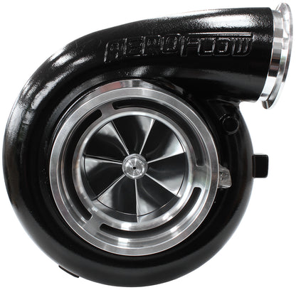 BOOSTED 94102 T6 1.24 Turbocharger 2500HP, Hi Temp Black Finish   External Wastegate, T6 Twin Entry Inlet Flange, V-Band Exhaust Flange