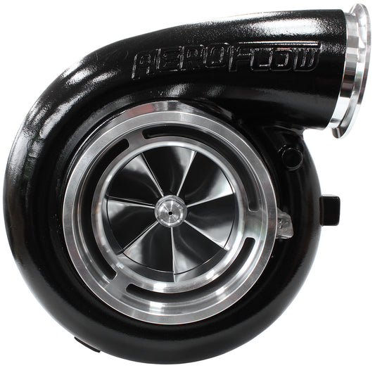 BOOSTED 94102 T6 1.24 Turbocharger 2500HP, Hi Temp Black Finish   External Wastegate, T6 Twin Entry Inlet Flange, V-Band Exhaust Flange