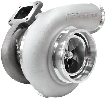 BOOSTED 98102 T6 1.24 Turbocharger 2500HP, Natural Cast Finish   External Wastegate, T6 Twin Entry Inlet Flange, V-Band Exhaust Flange