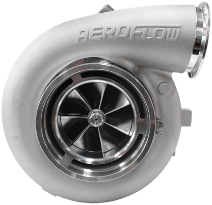 BOOSTED 102102 T6 1.24 Turbocharger 2850HP, Natural Cast Finish   External Wastegate, T6 Twin Entry Inlet Flange, V-Band Exhaust Flange