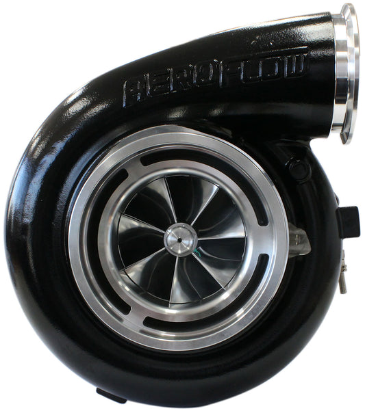 BOOSTED 98102 V-Band 1.22 Turbocharger 2500HP, Hi Temp Black Finish   External Wastegate, V-Band Inlet & Exhaust Flanges