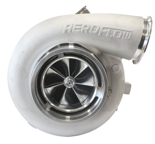 BOOSTED 106102 V-Band 1.22 Turbocharger 2500HP, Natural Cast Finish   External Wastegate, V-Band Inlet & Exhaust Flanges