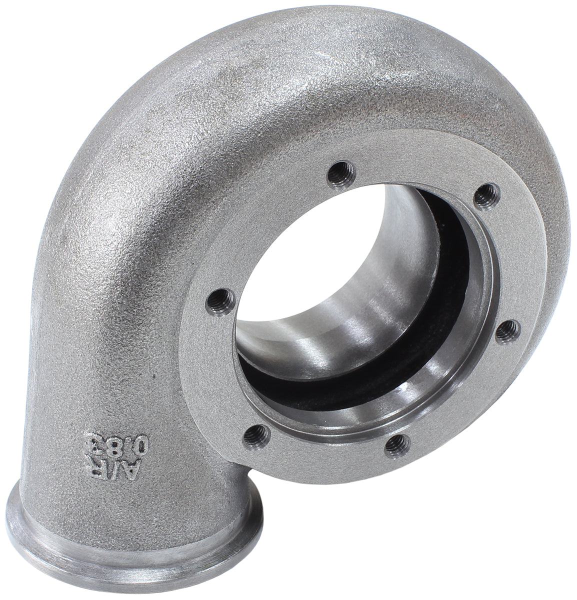Boosted .83 A/R Dual V-Band Turbo Exhaust Housing, Suits Boosted 6762 Turbochargers    Cast Iron Material