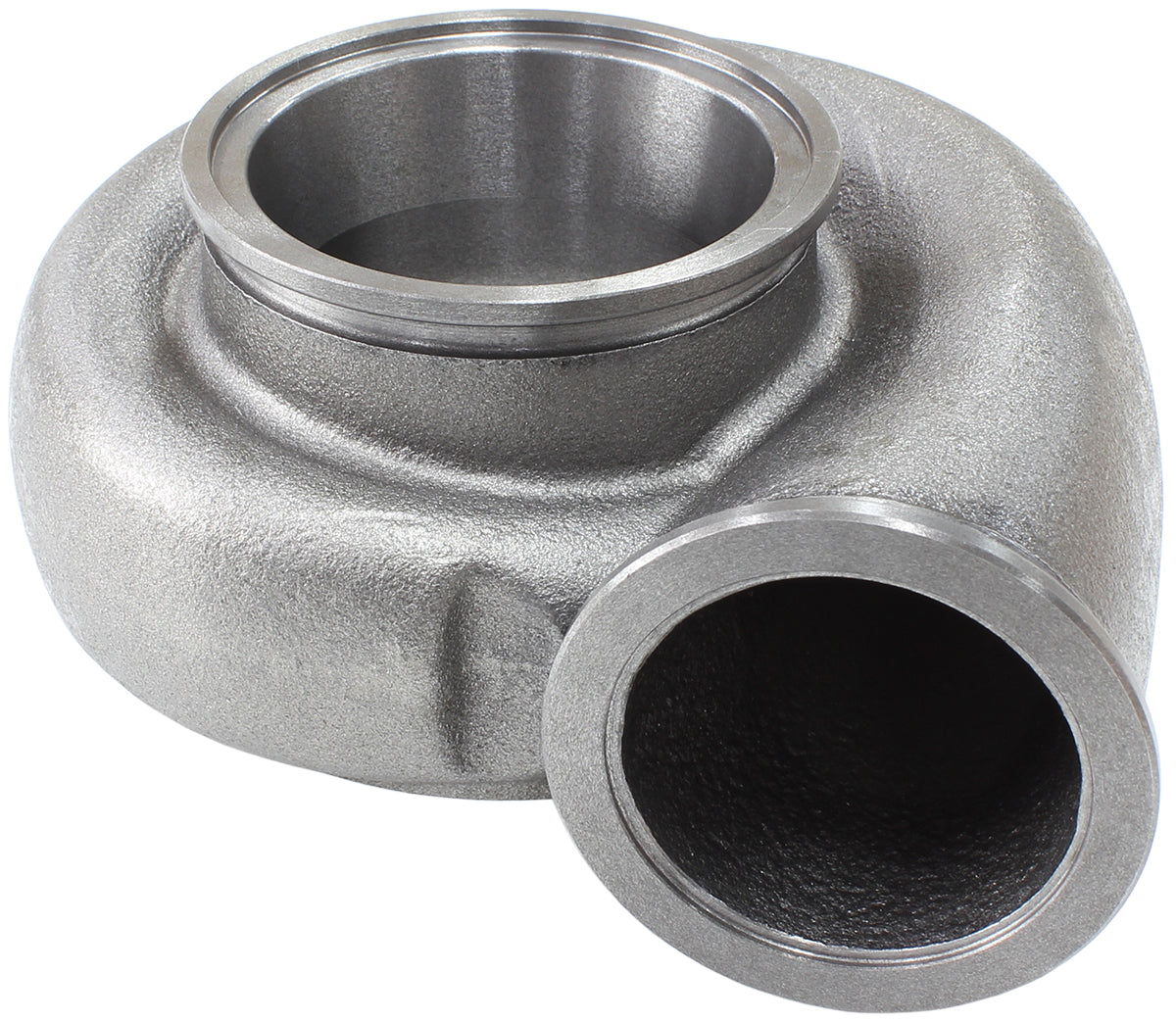 Boosted 1.01 A/R Dual V-Band Turbo Exhaust Housing, Suits Boosted 6762 Turbochargers    Cast Iron Material