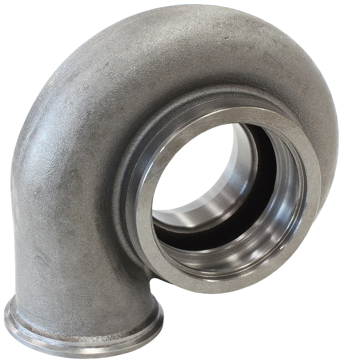 Boosted 1.16 A/R Dual V-Band Turbo Exhaust Housing, Suits Boosted 7075 & 7675 Turbochargers    Cast Iron Material