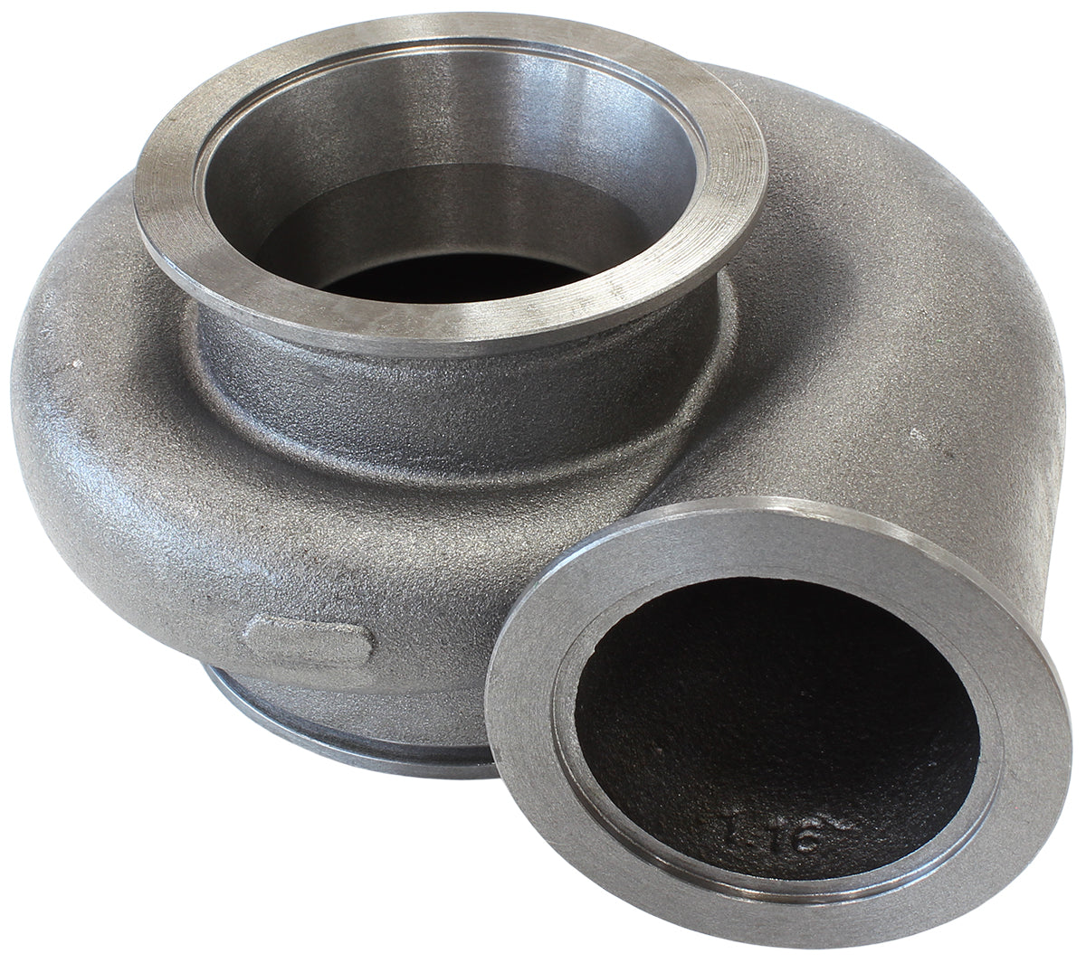 Boosted 1.16 A/R Dual V-Band Turbo Exhaust Housing, Suits Boosted 7075 & 7675 Turbochargers    Cast Iron Material