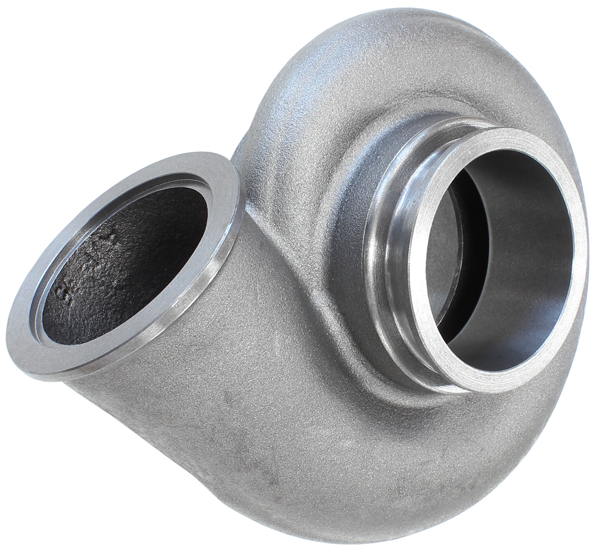 Boosted 0.96 A/R Dual V-Band Turbo Exhaust Housing, Suits Boosted GEN 1 7875 Turbochargers    Cast Iron Material