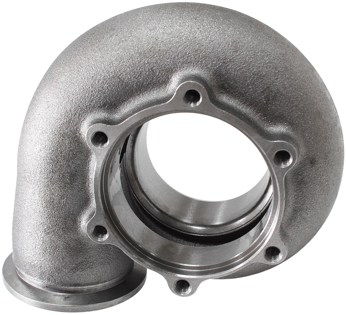 Boosted .83 A/R Dual V-Band Turbo Exhaust Housing, Suits Boosted 6766 Turbochargers    Cast Iron Material