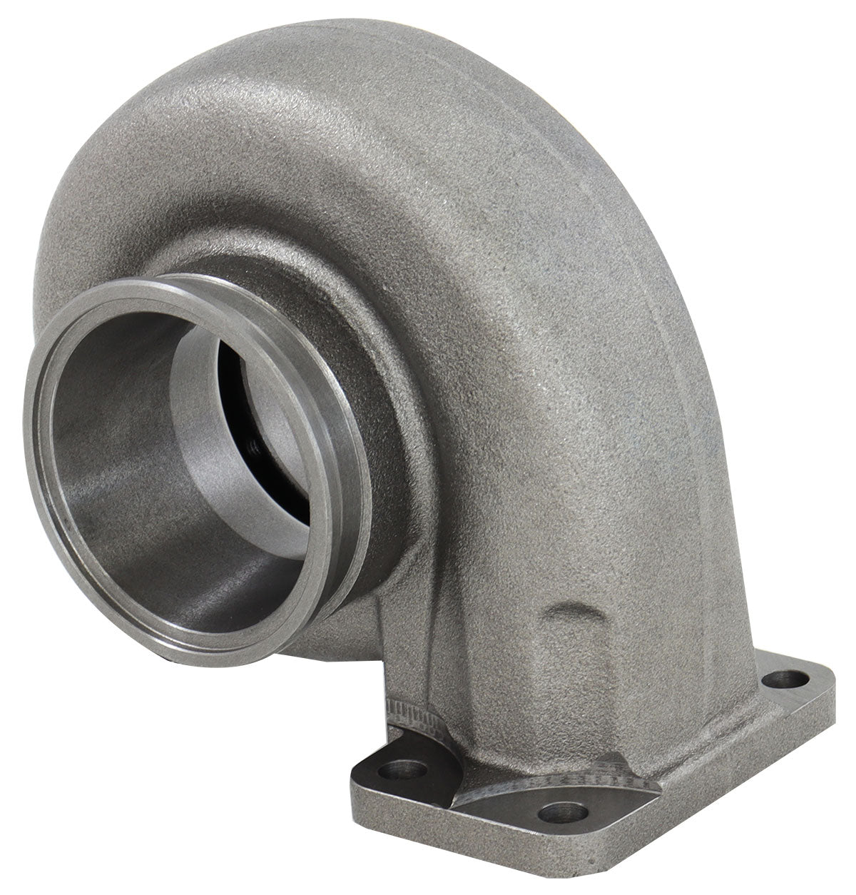 Boosted 1.06 A/R T3 Inlet & V-Band Outlet Turbo Exhaust Housing, Suits Boosted 5862 & amp; 6662 Turbochargers    Cast Iron Material