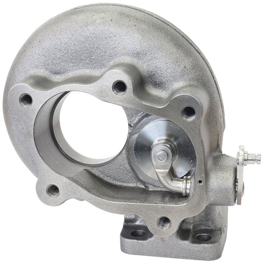 Boosted .86 A/R T25/T28 Inlet & Nissan 5 Bolt Outlet Turbo Exhaust Housing, Suits Boosted Nissan 4748, 5054 & 5447 Turbochargers    Cast Iron Material, Internal Wastegate
