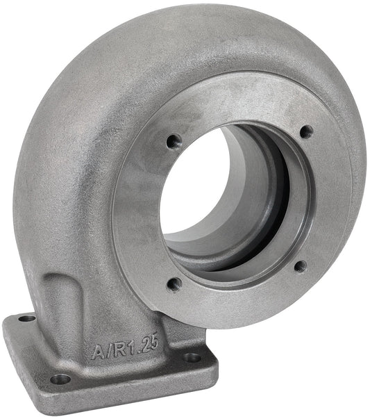 Boosted 1.25 A/R T4 Inlet & V-Band Outlet Turbo Exhaust Housing, Suits Boosted GEN 1 7875 Turbochargers    Cast Iron Material