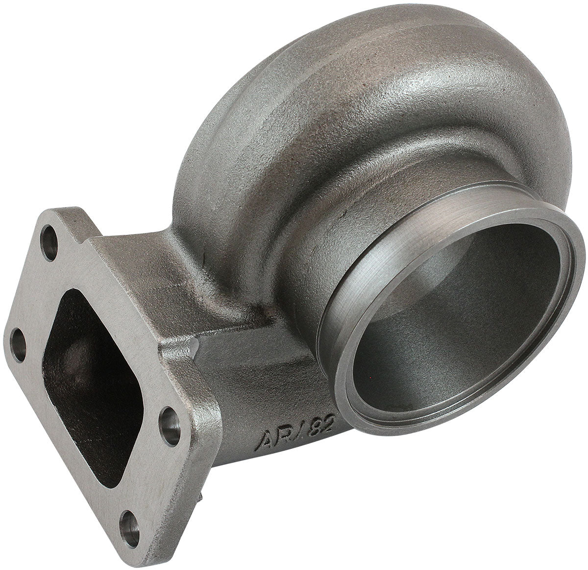 Boosted .82 A/R T3 Inlet & V-Band Outlet Turbo Exhaust Housing, Suits Boosted 6762 Turbochargers    Cast Iron Material