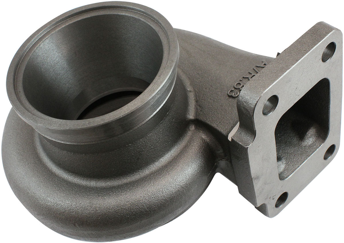 Boosted 0.63 A/R T3 Inlet & V-Band Outlet Turbo Exhaust Housing, Suits Boosted 5455 & 5855 Turbochargers    Cast Iron Material
