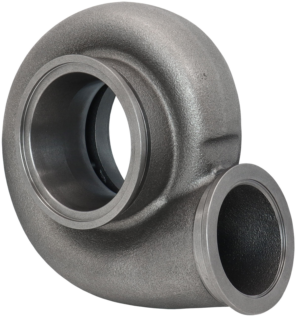 Boosted 1.01 A/R V-Band Inlet & V-Band Outlet Turbo Reverse Rotation Exhaust Housing, Suits Boosted 6762 Turbochargers   Cast Iron Material