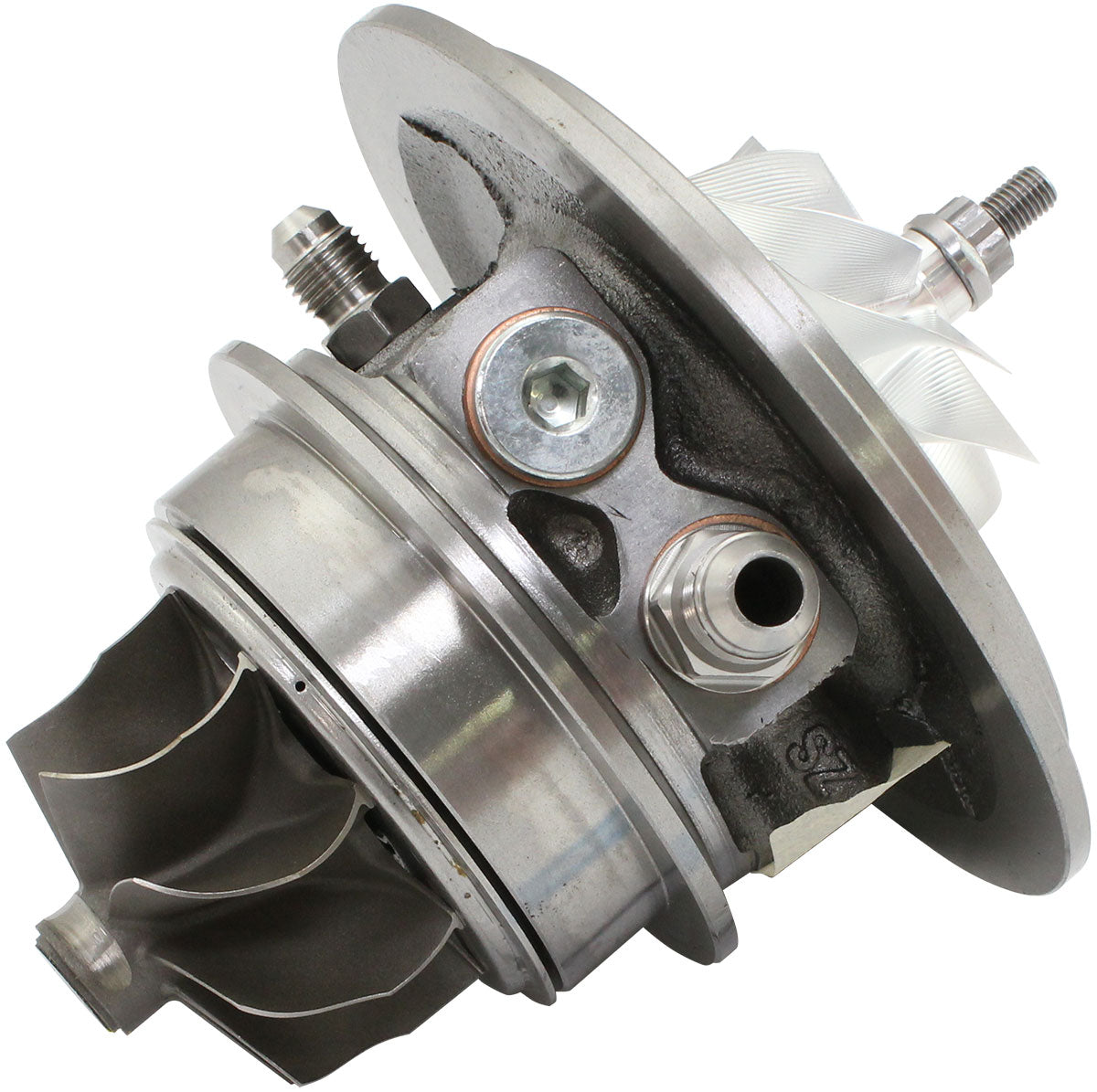 BOOSTED 6255 Reverse Rotation Turbocharger Core Only  Dual Ball Bearing, Reverse Rotation, No Housing