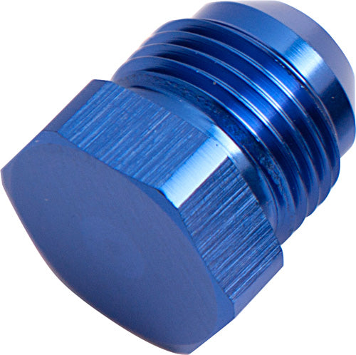 AN Flare Plug -6AN   Blue Finish