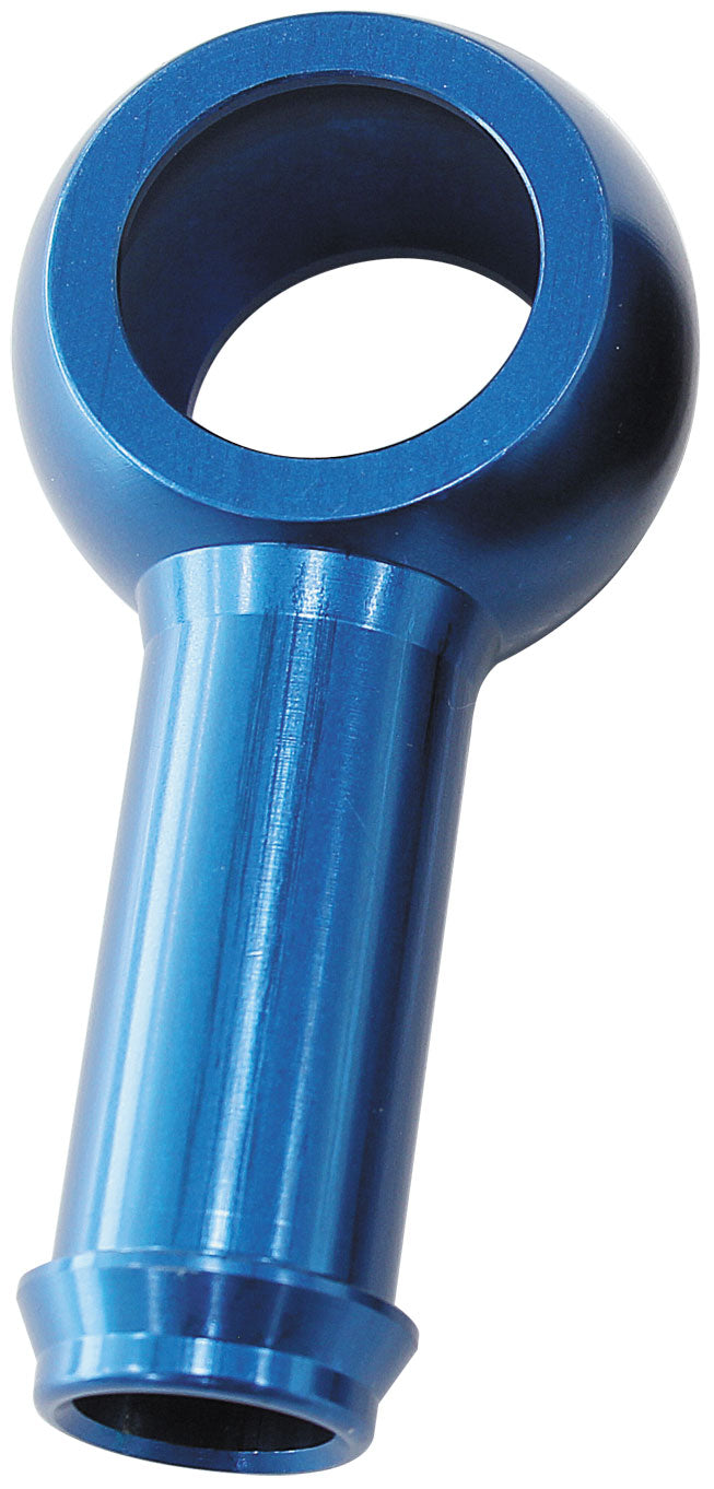 Alloy Barb Banjo - Blue  8mm (5/16") Barb, Use 12mm or 7/16" Banjo Bolt to Suit