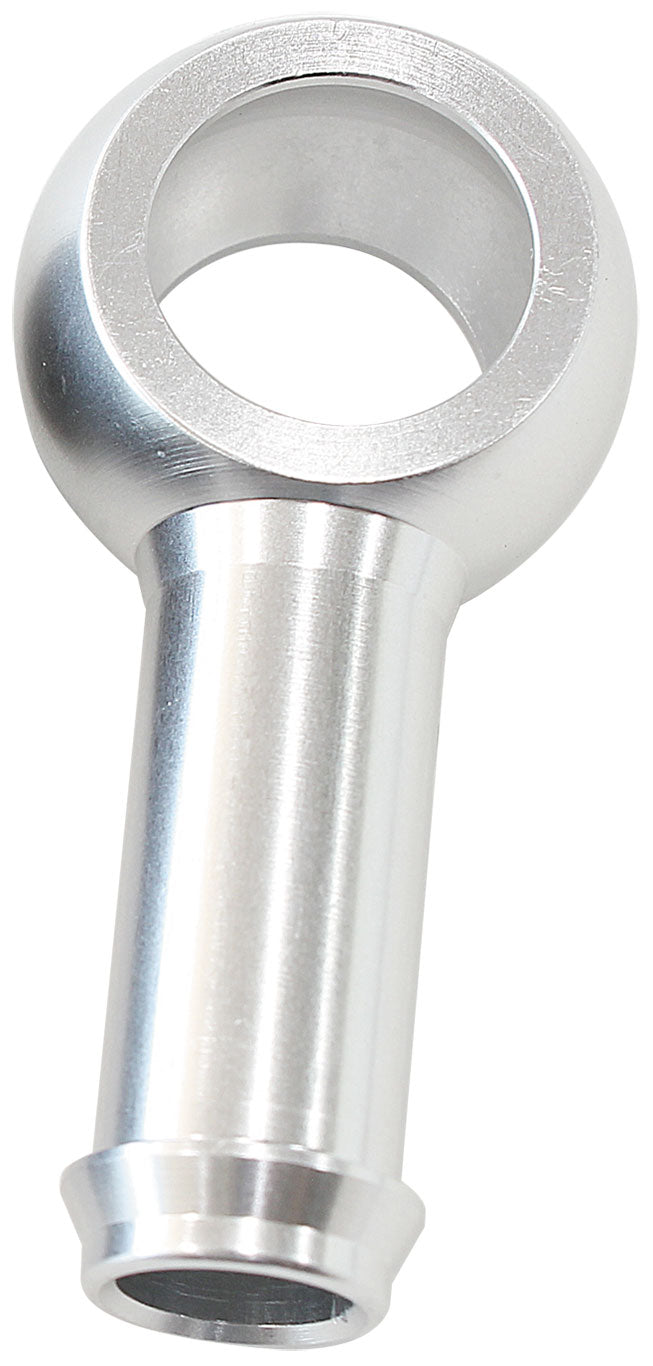 Alloy Barb Banjo - Silver  9.5mm (3/8") Barb, Use 12mm or 7/16" Banjo Bolt to Suit