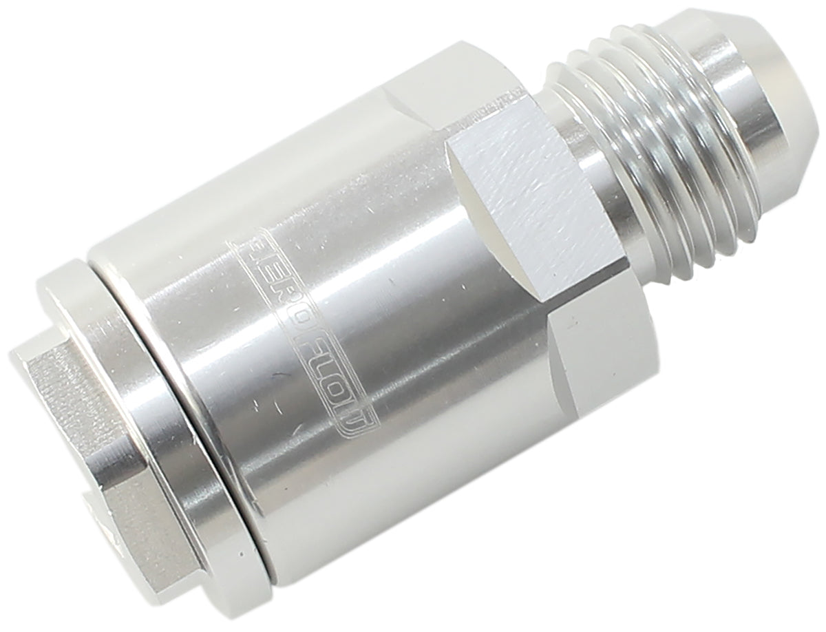 Push-On EFI Fuel Fitting 5/16" Return Side   Silver Finish