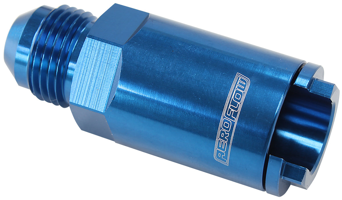 Push-On EFI Fitting -8AN with 1/2" Push-On  Blue Finish