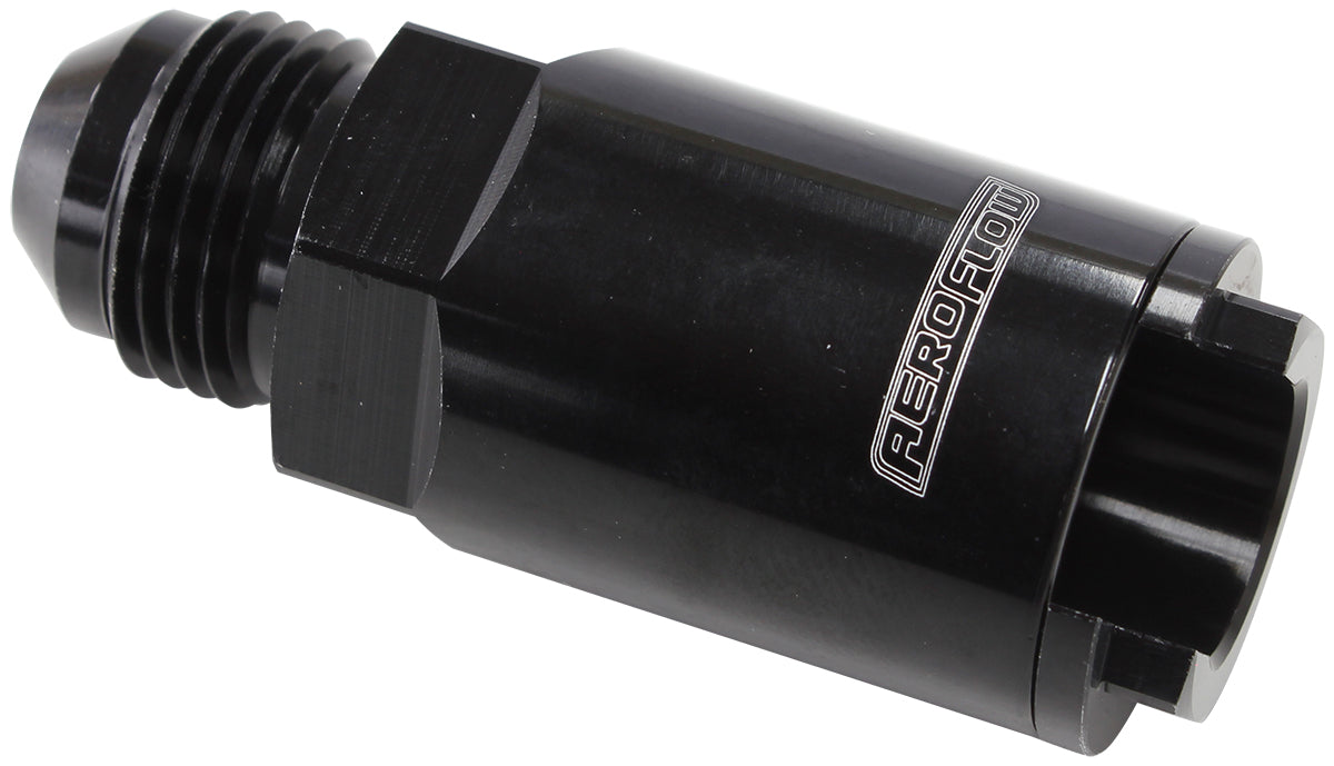 Push-On EFI Fitting -8AN with 1/2" Push-On  Black Finish