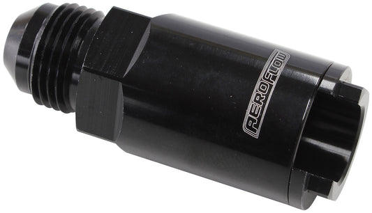 Push-On EFI Fitting -8AN with 1/2" Push-On  Black Finish