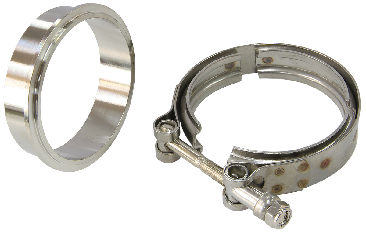 Boosted Turbine Outlet3.5" O.D Stainless Steel V-Band Kit  Suit Boosted 4849 Up To 6862 Turbochargers