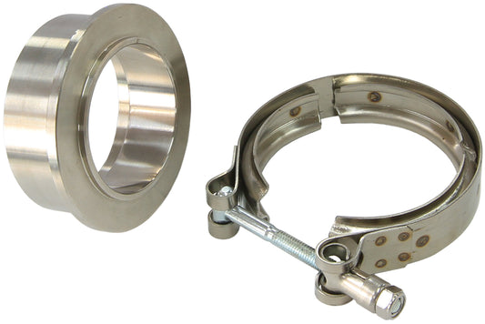 Boosted Turbine Inlet 3" O.D Stainless Steel V-Band Kit  Suit Boosted 6662 Dual V-Band S/S Turbochargers