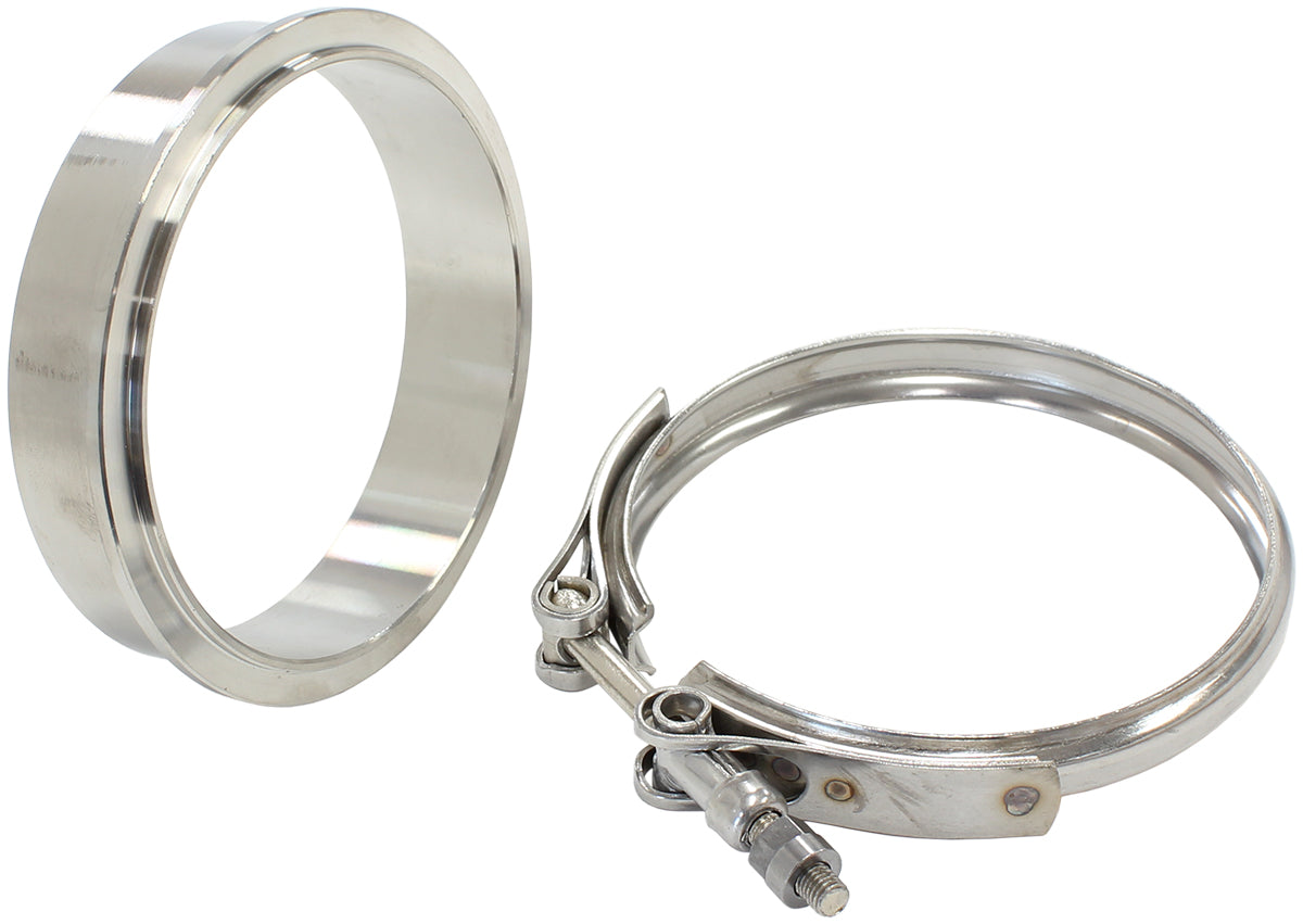 Boosted Turbine Outlet4.50" O.D Stainless SteelV-Band Kit  Suit Boosted 7588 & 8888 with 1.31 A/R Turbochargers