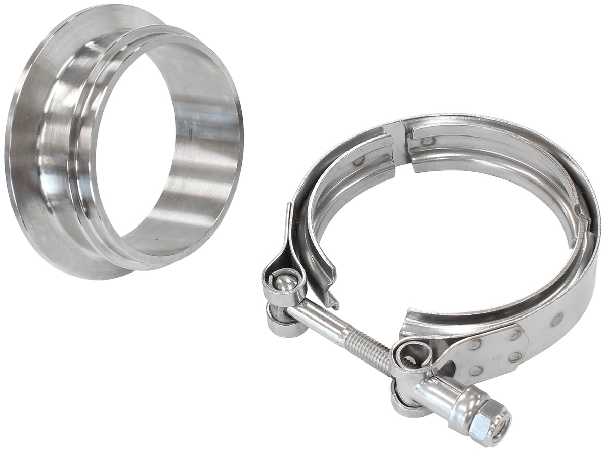 Boosted Turbine Inlet 3.62" O.D Stainless SteelV-Band Kit  Suit Boosted 7375 & 7975 Dual V-Band Turbochargers