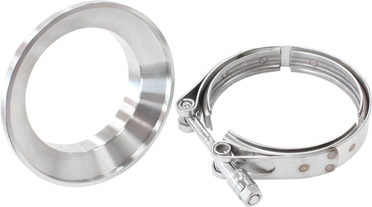Boosted Turbine Outlet3.5" O.D Stainless Steel V-Band Kit  Suit Boosted 4849 Up To 6862 Turbochargers with 4" Transition Cone
