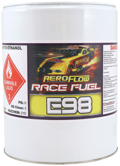 Aeroflow E98 Racing Fuel  20 Litre (5.2 Gallon) Container