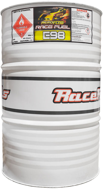 Aeroflow E98 Racing Fuel  200 Litre (52 Gallon) Container