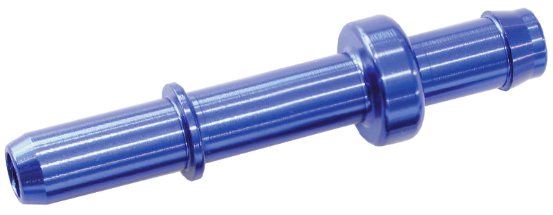Push-In to Barb EFI Fuel Fitting   8mm 5/16" Barb to male hard tube, Blue