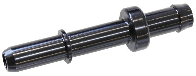 Push-In to Barb EFI Fuel Fitting   8mm 5/16" Barb to male hard tube, Black