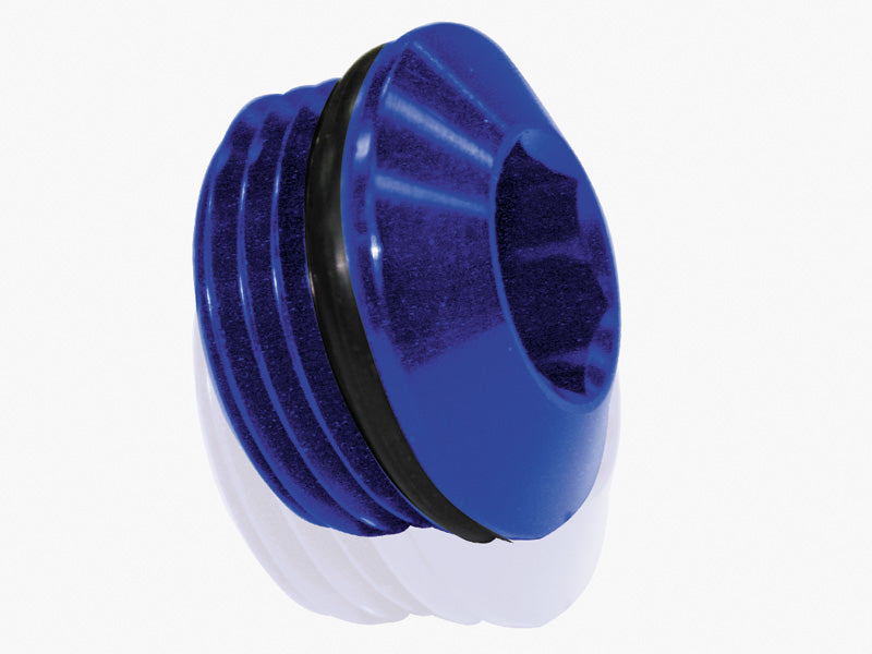 Slimline ORB Port Plug -6AN   Blue Finish