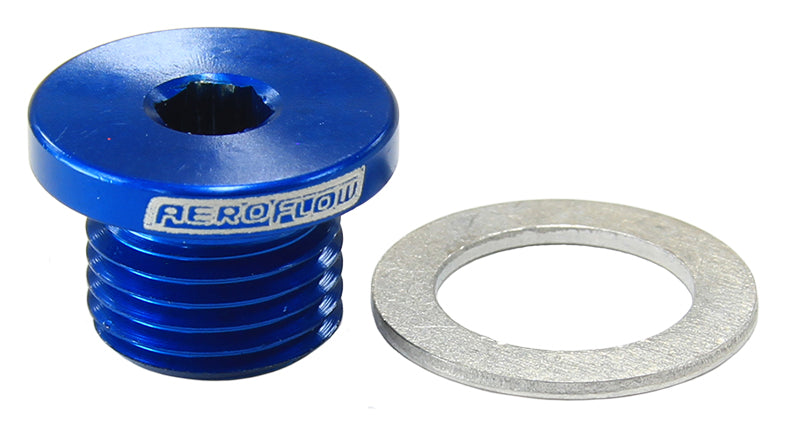 Metric Port Plug M12 x 1.25  Blue Finish