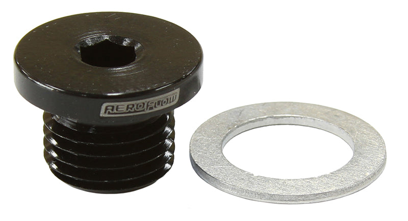 Metric Port Plug M12 x 1.25  Black Finish