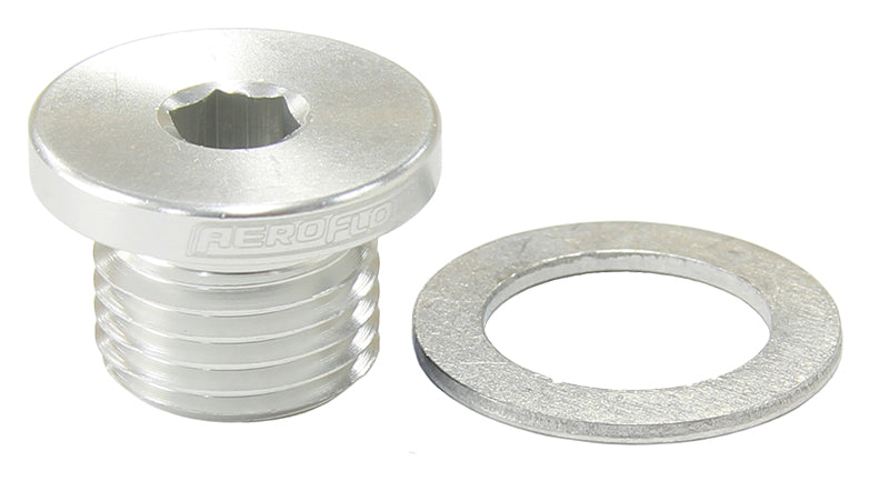 Metric Port Plug M12 x 1.25  Silver Finish